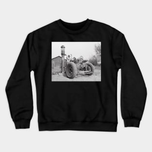 Filling the Tractor, 1940. Vintage Photo Crewneck Sweatshirt